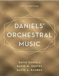 Book cover of Daniels' orchestral music.