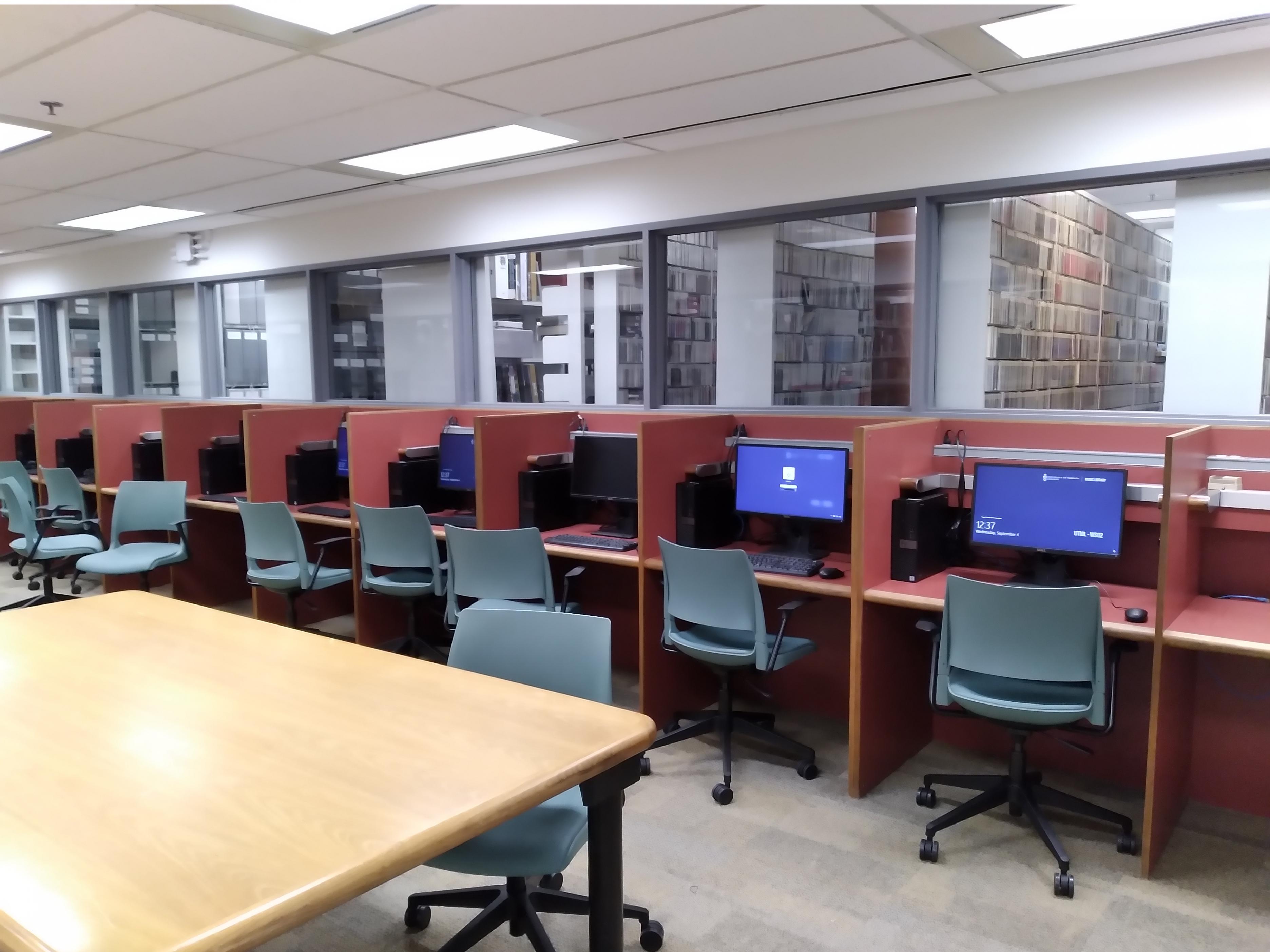 Computers in the old listening room