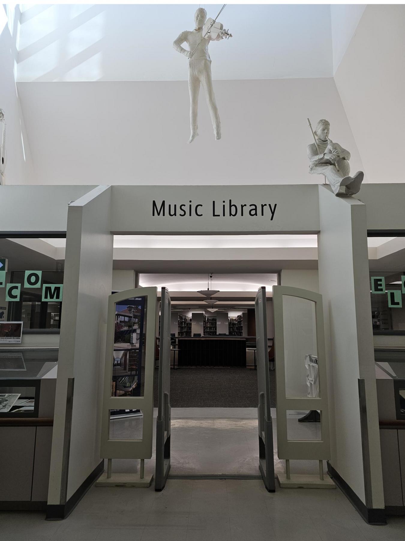Entrance to the Music Library as of September 3