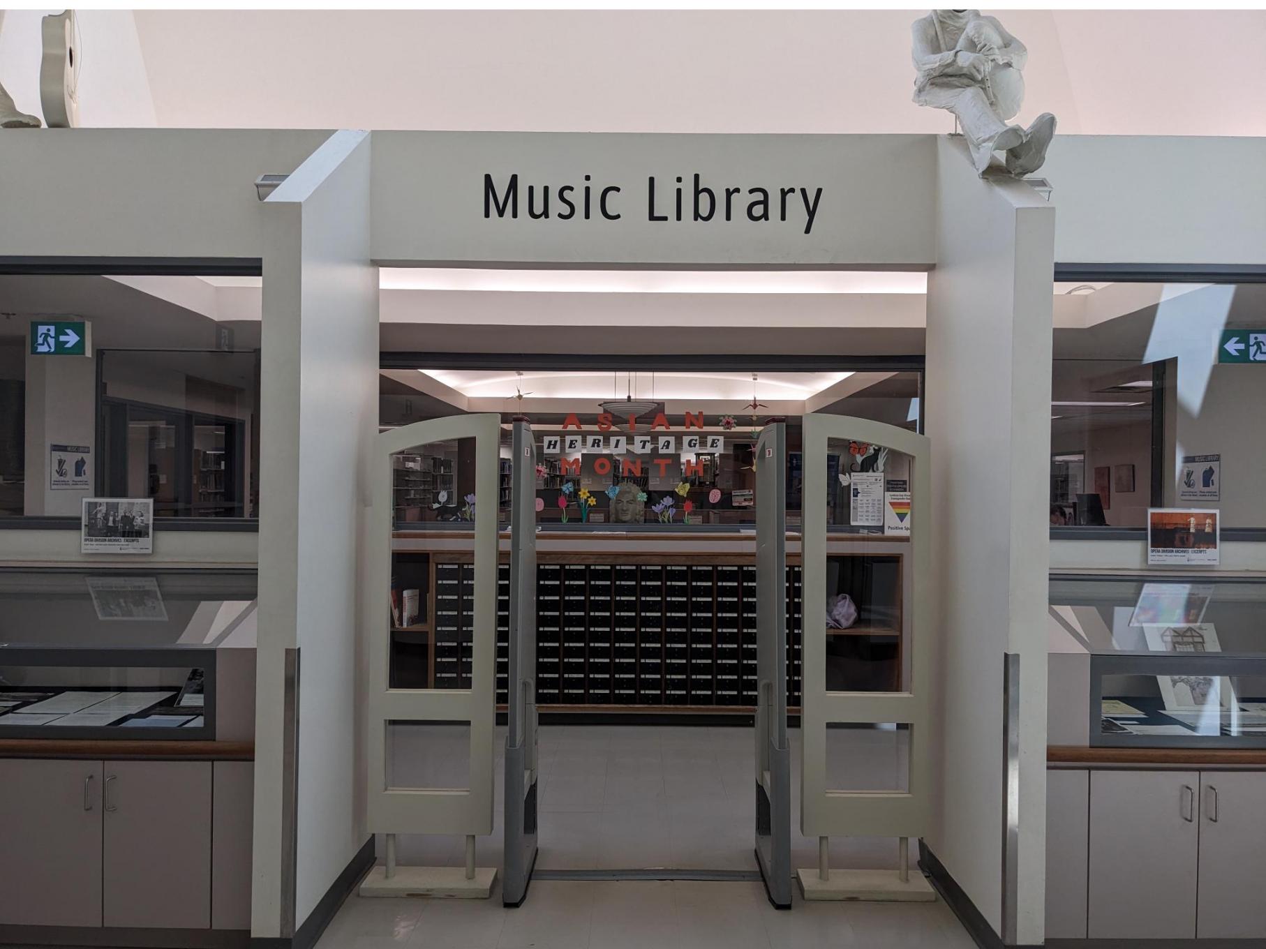 Entryway to the Music Library