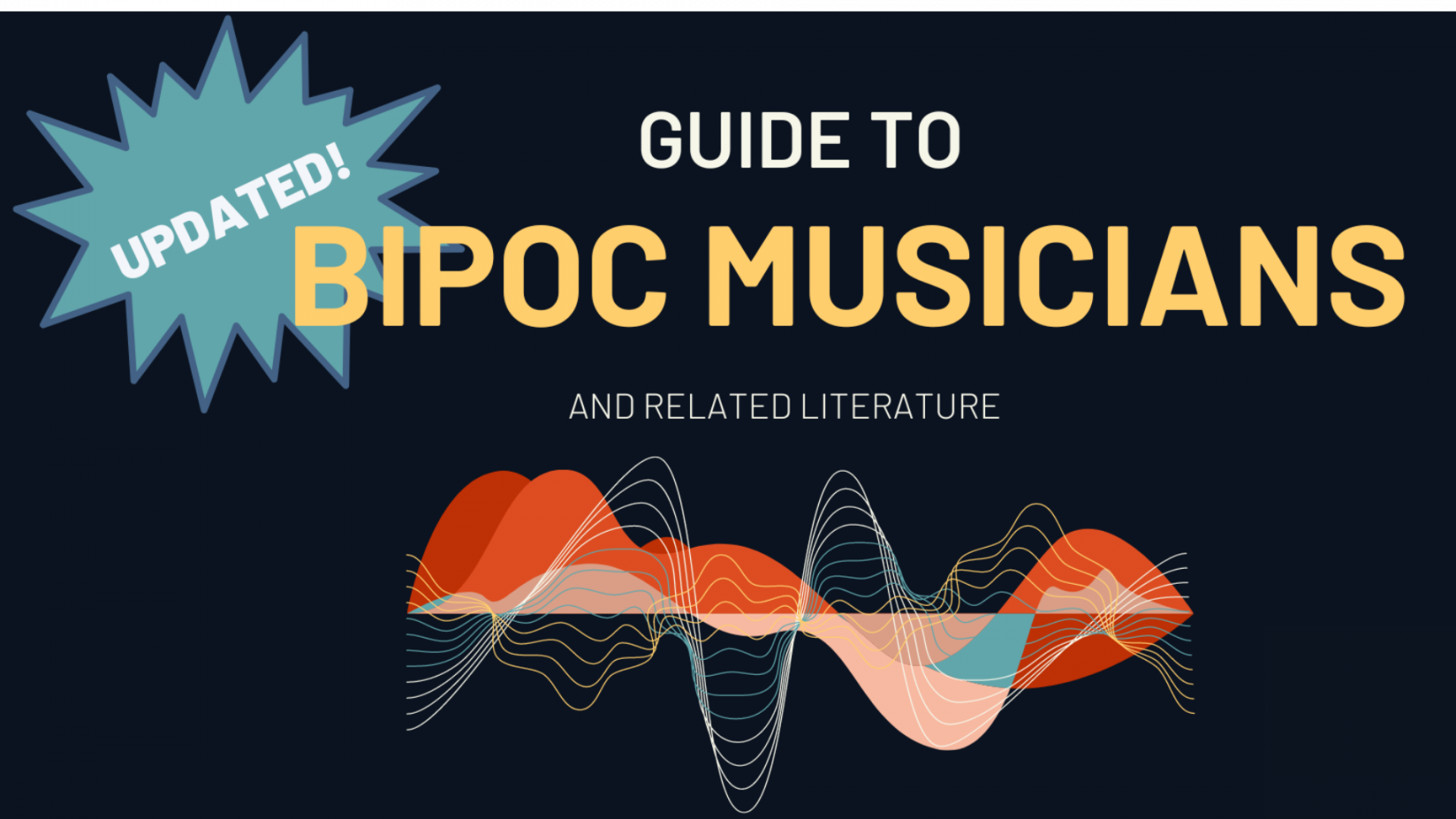 Graphic created for the Music Library Guide to BIPOC Musicians and Related Literature