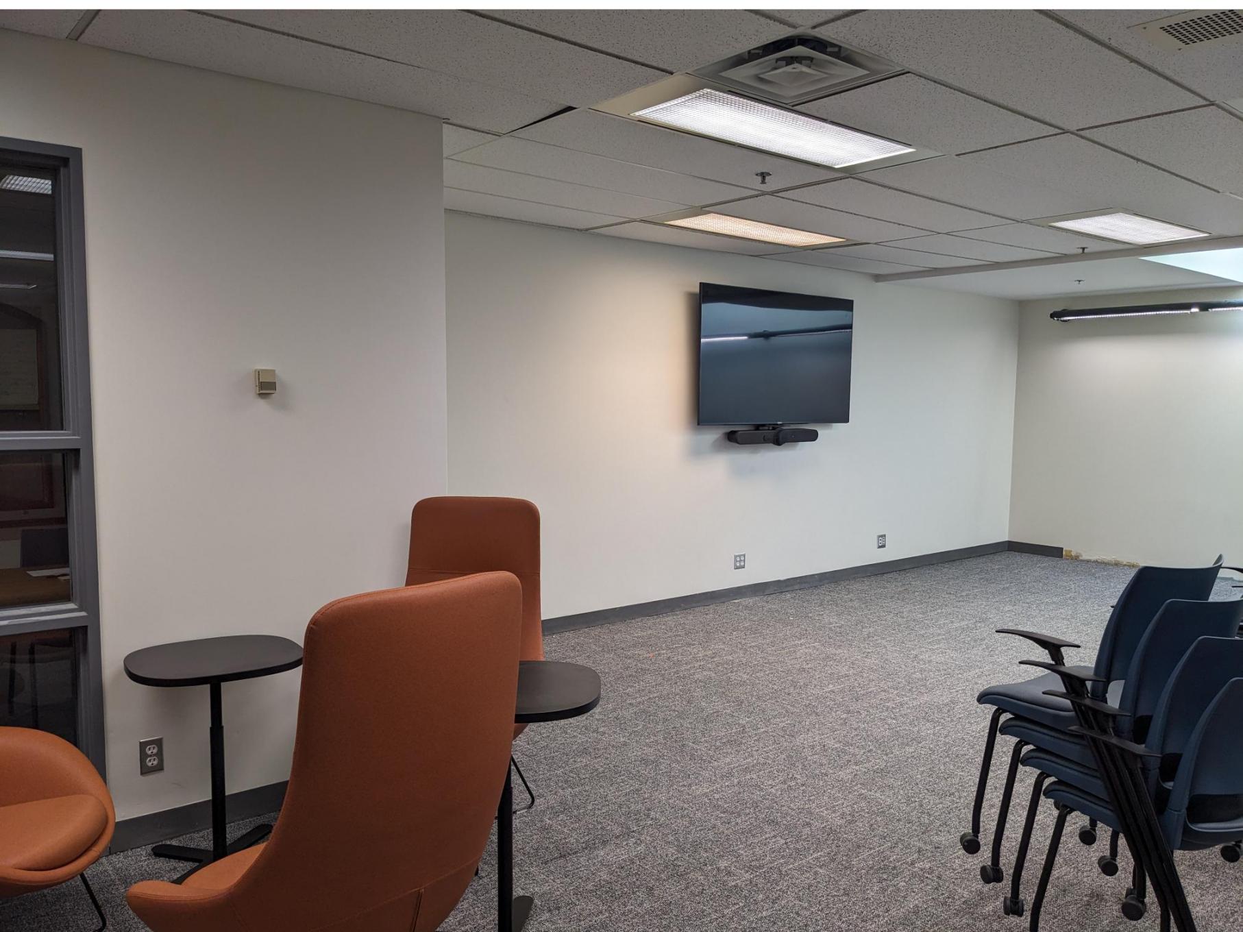 view of new teaching space in the library