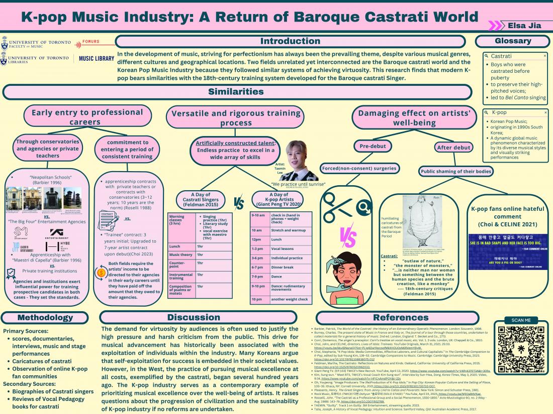 Elsa Jia's poster on the K-pop music industry
