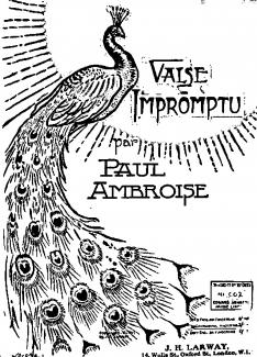 Valse impromptu colouring page