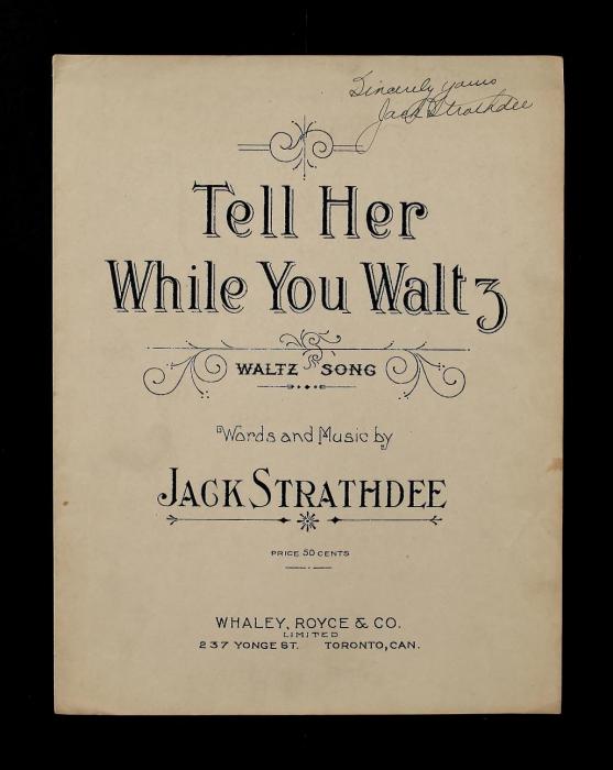 Cover page of sheet music