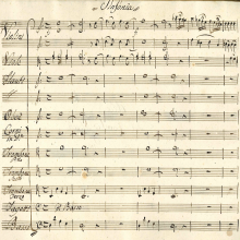 Manuscript score for Gluck's Alceste